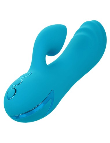 CALEXOTICS - SUNSET BEACH SEDUCER VIBRATOR & STIMULATOR 10 FUNCTIONS BLUE