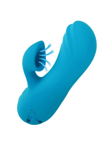CALEXOTICS - SUNSET BEACH SEDUCER VIBRATOR & STIMULATOR 10 FUNCTIONS BLUE