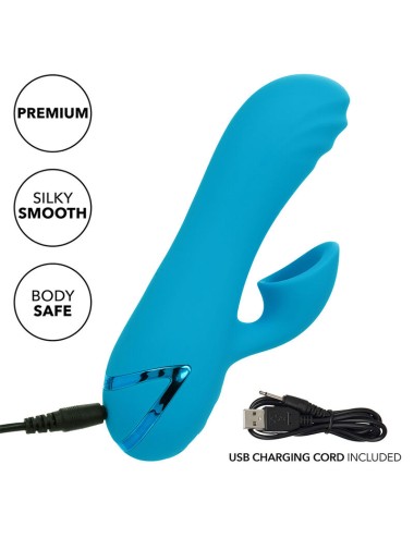 CALEXOTICS - SUNSET BEACH SEDUCER VIBRATOR & STIMULATOR 10 FUNCTIONS BLUE