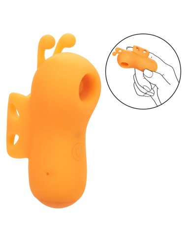 CALEXOTICS - NEON VIBES THE BUZZING VIBE FINGER STIMULATOR 10 VIBRATIONS ORANGE