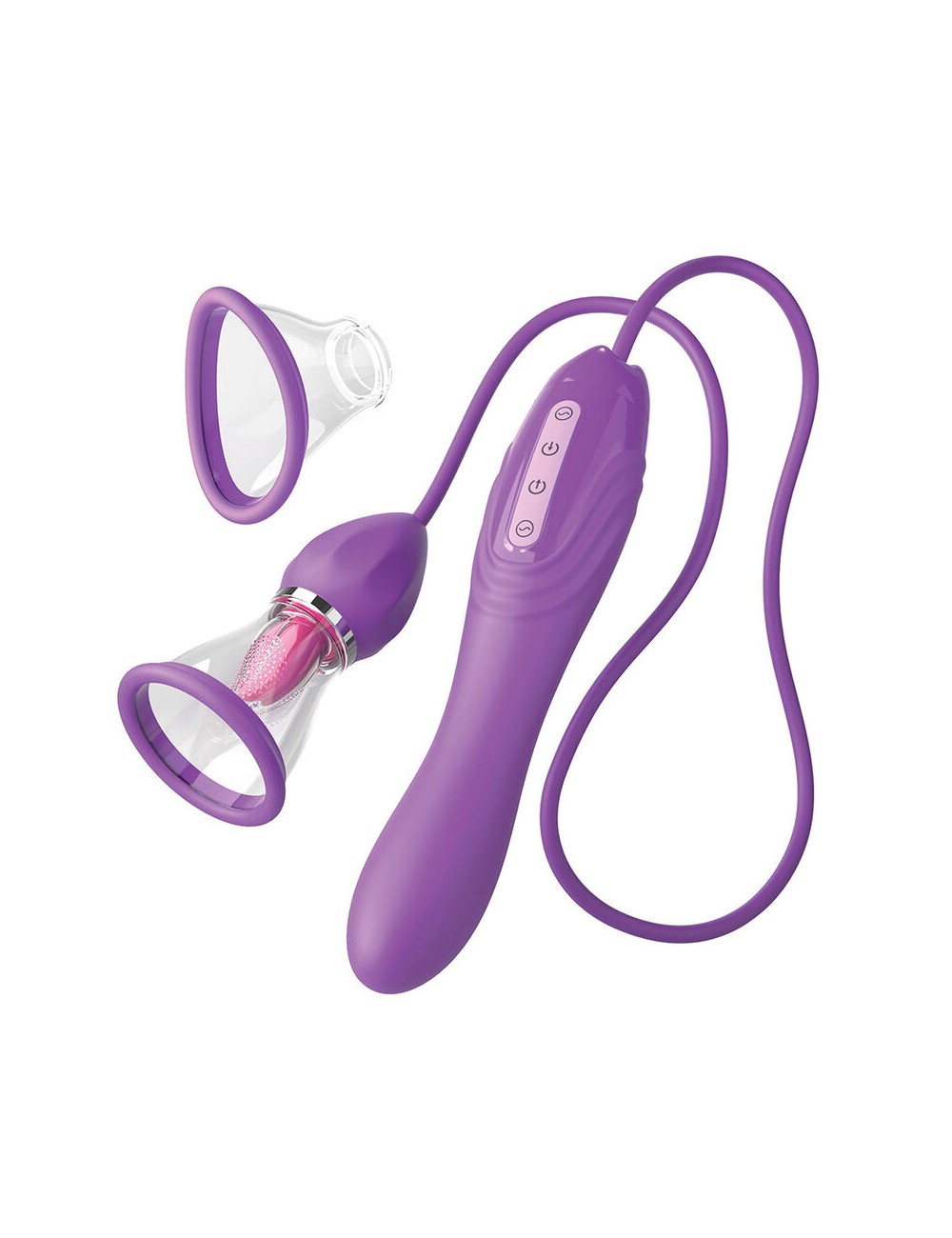 FANTASY FOR HER - ULTIMATE PLEASURE MAX SUCTION HOSE WITH STIMULATING TONGUE PURPLE