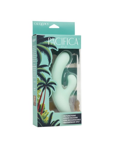 CALEXOTICS - PACIFICA FIJI VIBRATOR & ESTIMULATOR G SPOT 10 VIBRATIONS AQUA