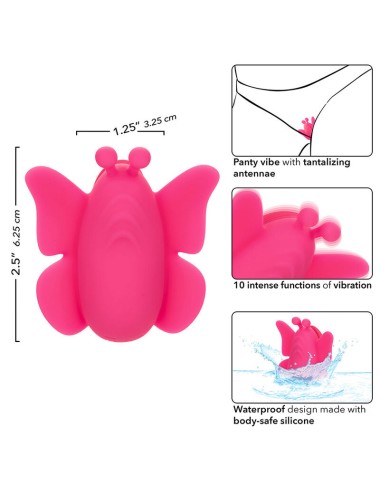 CALEXOTICS - NEON VIBES THE FLUTTER VIBE STIMULATOR 10 VIBRATIONS PINK