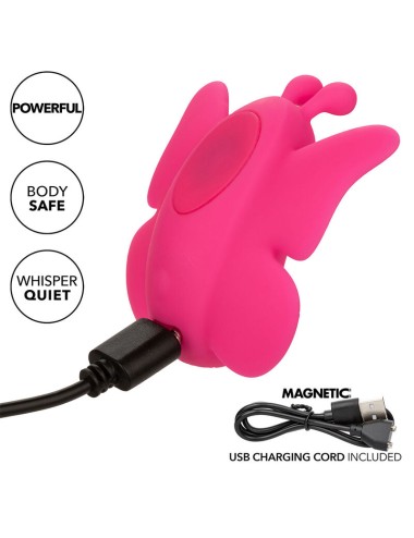 CALEXOTICS - NEON VIBES THE FLUTTER VIBE STIMULATOR 10 VIBRATIONS PINK