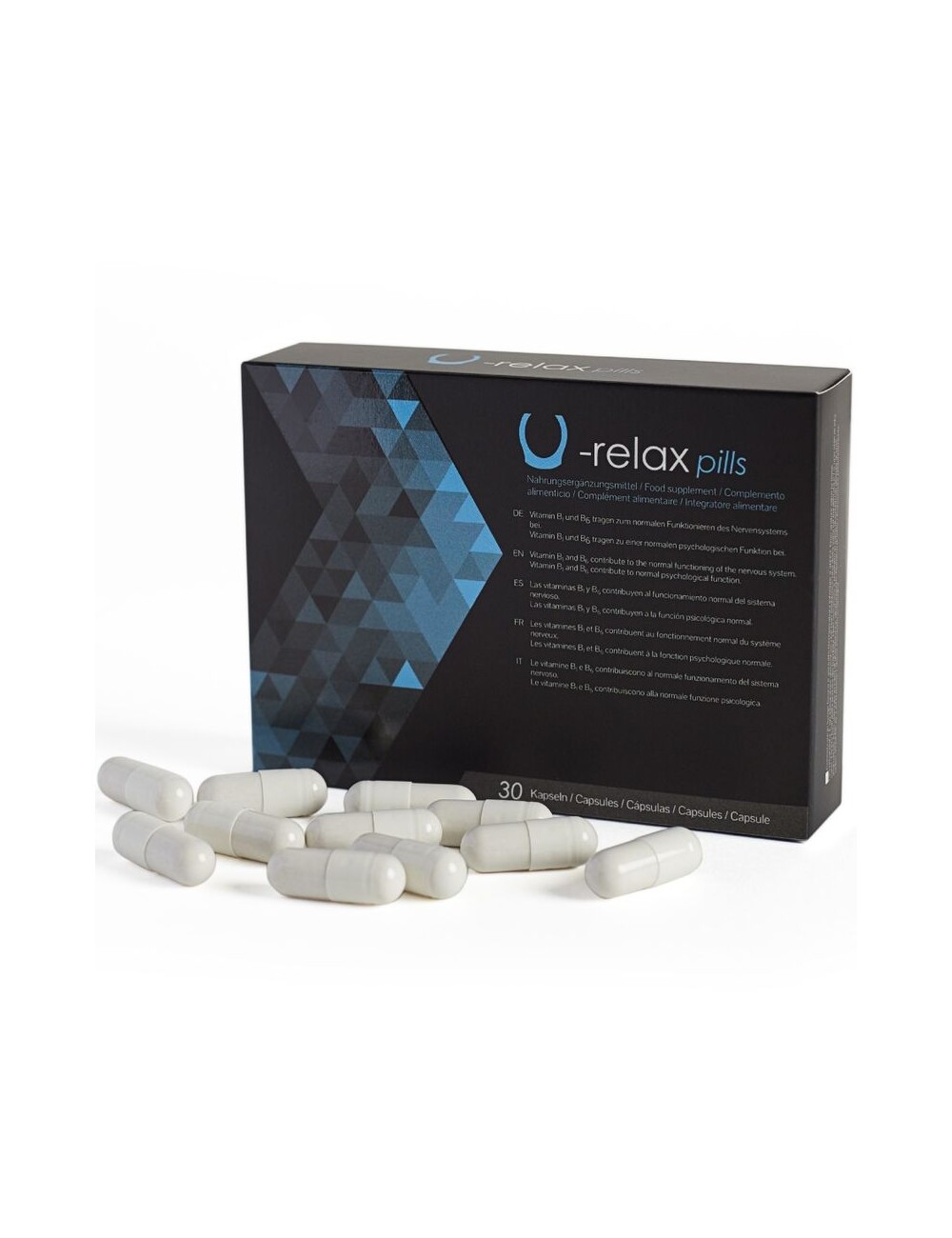 500 COSMETICS - U-RELAX CAPSULES RELAXATION AND ANXIETY REDUCTION - 30 CAPSULES.