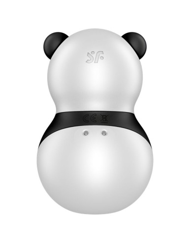 SATISFYER - POCKET PANDA STIMULATOR & VIBRATOR BLACK AND WHITE