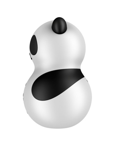 SATISFYER - POCKET PANDA STIMULATOR & VIBRATOR BLACK AND WHITE