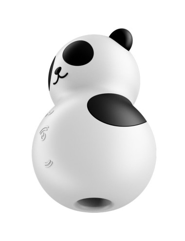 SATISFYER - POCKET PANDA STIMULATOR & VIBRATOR BLACK AND WHITE