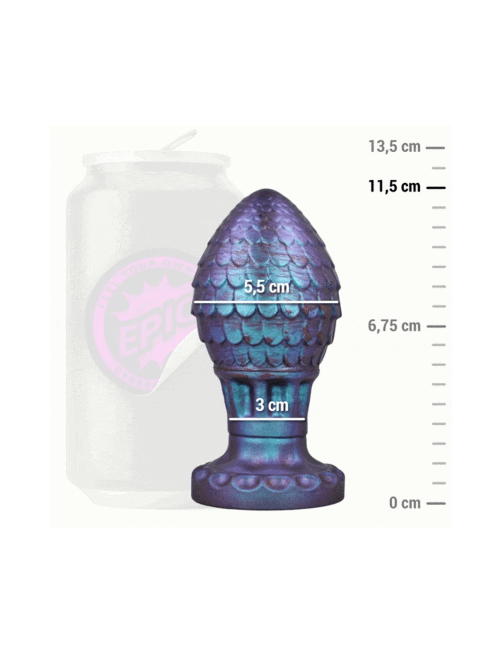 EPIC - VRAKOS DRAGON EGG ANAL PLUG SIZE M EPIC - VRAKOS DRAGON EGG ANAL PLUG SIZE M
