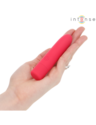 INTENSE - SYMONE USB RECHARGEABLE VIBRATING BULLET 8 VIBRATIONS RED 10 X 2.2 CM
