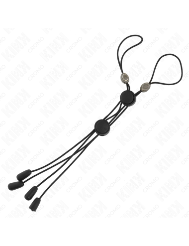 KINK - PINK DETAIL NIPPLE CLAMPS WITH BLACK ELASTIC