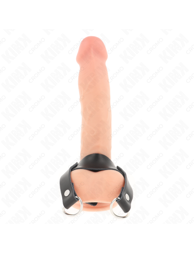 KINK - PENIS RING WITH "D" SHAPE RINGS 18.5 X 3.3 CM