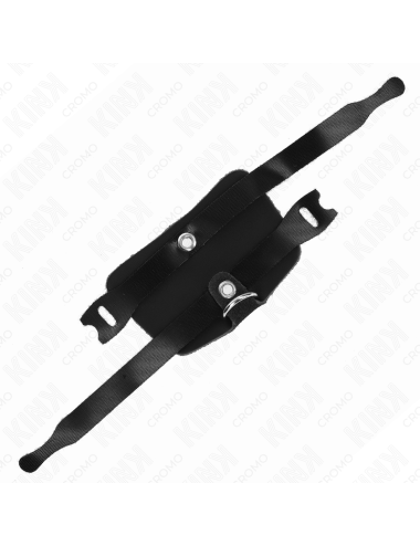 KINK - LEATHER PENIS RING WITH ADJUSTABLE HOOK CLOSURE