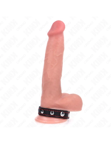 KINK - LEATHER PENIS RING WITH SPIKES 21.5 X 1.6 CM