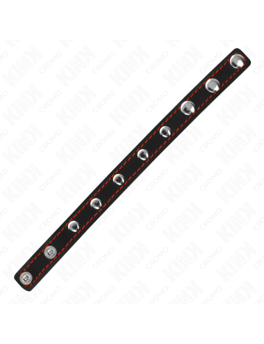 KINK - LEATHER PENIS RING WITH SPIKES 21.5 X 1.6 CM