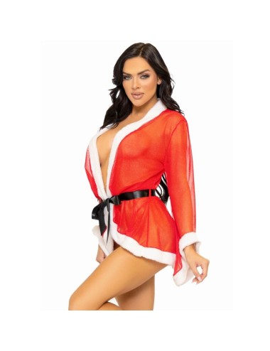 LEG AVENUE - SEXY CHRISTMAS LINGERIE COSTUME SANTA RED M/L