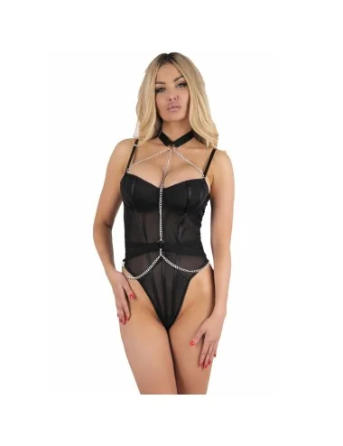 LIVCO CORSETTI FASHION - RUBIKA LC XG079 BODY WITH CHOKER BLACK XL