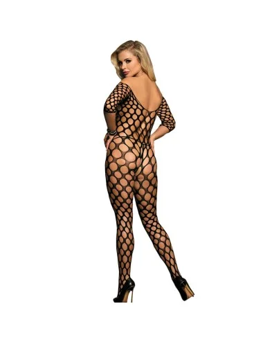 SUBBLIME - 951719 OPEN SHOULDERS FISHNET BODYSTOCKING BLACK ONE SIZE