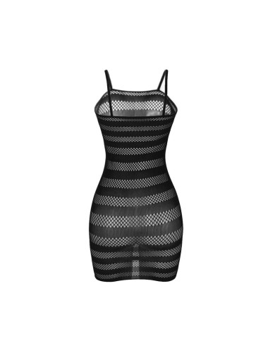 SUBBLIME - 951733 FISHNET BODYSTOCKING WITH BLACK STRIPES ONE SIZE