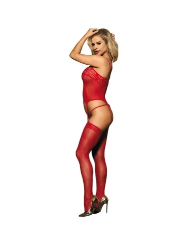 SUBBLIME - 951764 RED FISHNET DRESS ONE SIZE