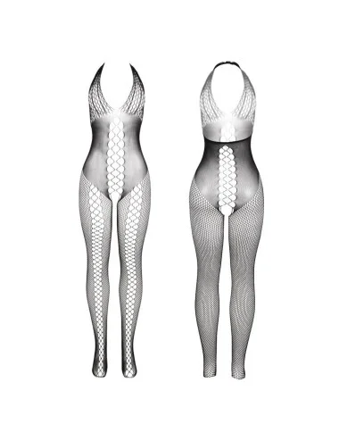 SUBBLIME - 951832 BODYSTOCKING WITH OPEN BACK AND CROSS DETAILS BLACK ONE SIZE