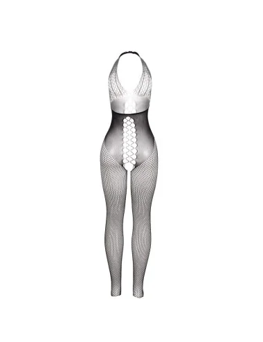 SUBBLIME - 951832 BODYSTOCKING WITH OPEN BACK AND CROSS DETAILS BLACK ONE SIZE