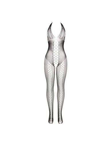 SUBBLIME - 951832 BODYSTOCKING WITH OPEN BACK AND CROSS DETAILS BLACK ONE SIZE