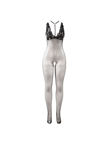 SUBBLIME - 951993 BLACK TRANSPARENT FISHNET CROTCHLESS BODYSTOCKING ONE SIZE