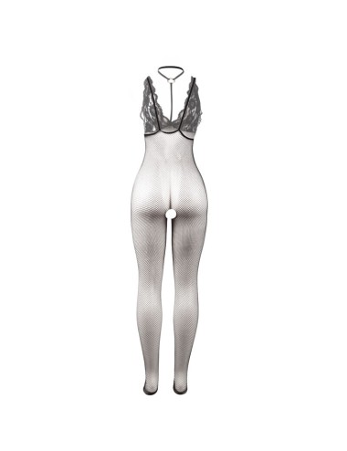 SUBBLIME - 951993 BLACK TRANSPARENT FISHNET CROTCHLESS BODYSTOCKING ONE SIZE