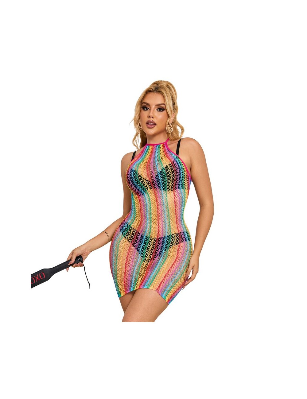 SUBBLIME - 952341 RAINBOW FISHNET BODYSTOCKING ONE SIZE SUBBLIME - 952341 RAINBOW FISHNET BODYSTOCKING ONE SIZE