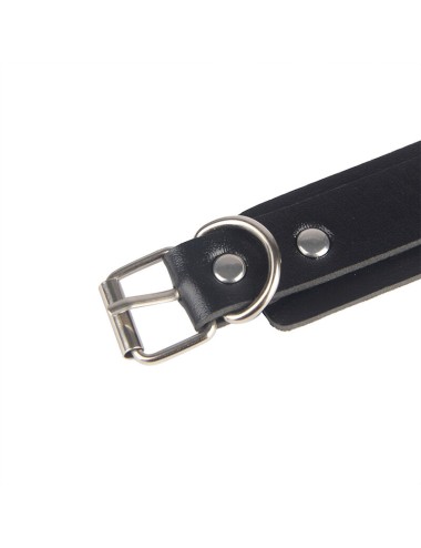 SUBBLIME - 953690 HANDCUFFS WITH BONDAGE BELT BLACK ONE SIZE