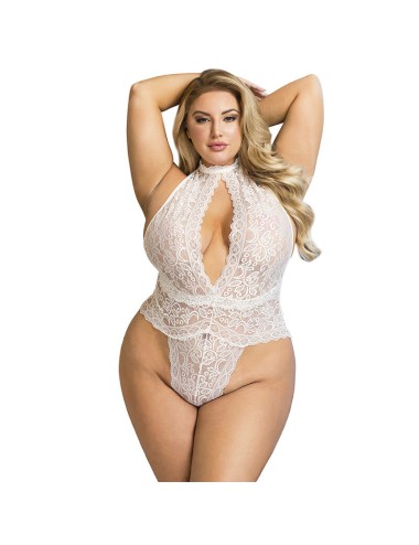 SUBBLIME - 953850 LACE BODYSUIT WHITE S/M