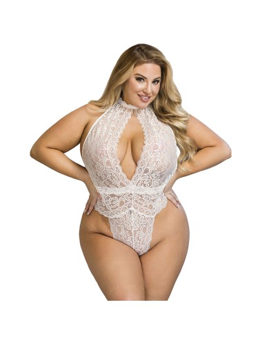 SUBBLIME - 953850 LACE BODYSUIT WHITE S/M