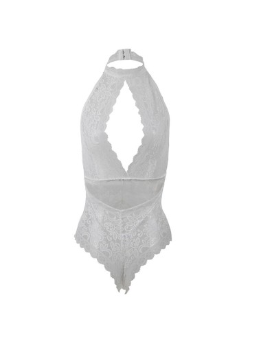SUBBLIME - 953867 LACE BODYSUIT WHITE L/XL