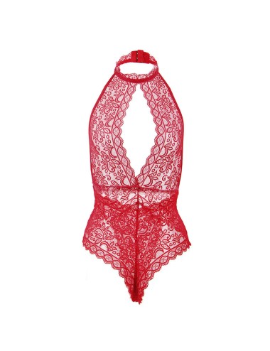 SUBBLIME - 953881 OPEN CUP BODYSUIT RED L/XL
