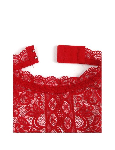 SUBBLIME - 953881 OPEN CUP BODYSUIT RED L/XL