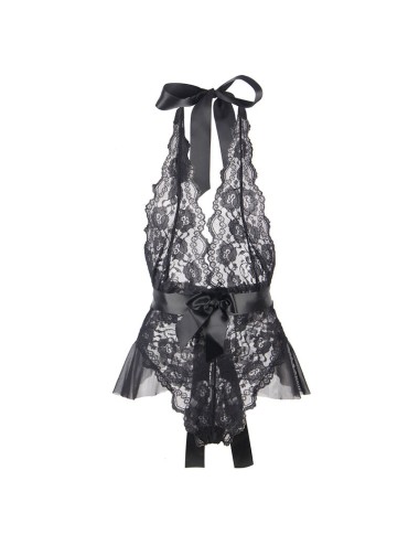 SUBBLIME - 930882 SEXY BODY WITH RUFFLES BLACK L/XL
