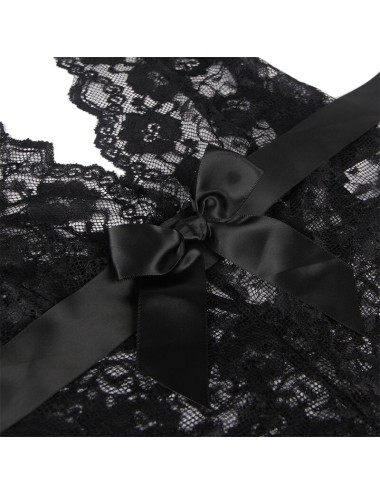 SUBBLIME - 930882 SEXY BODY WITH RUFFLES BLACK L/XL
