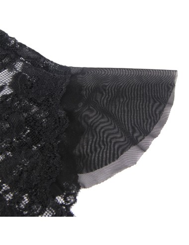 SUBBLIME - 930882 SEXY BODY WITH RUFFLES BLACK L/XL