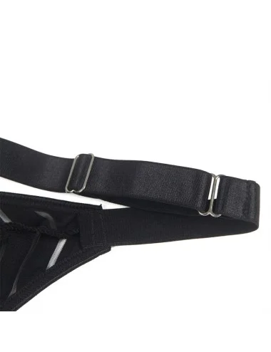 SUBBLIME - 954154 BODY WITH GARTER BELT BLACK L/XL