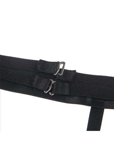 SUBBLIME - 954154 BODY WITH GARTER BELT BLACK L/XL