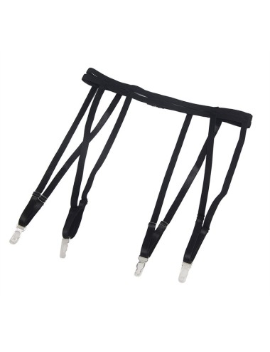 SUBBLIME - 954154 BODY WITH GARTER BELT BLACK L/XL