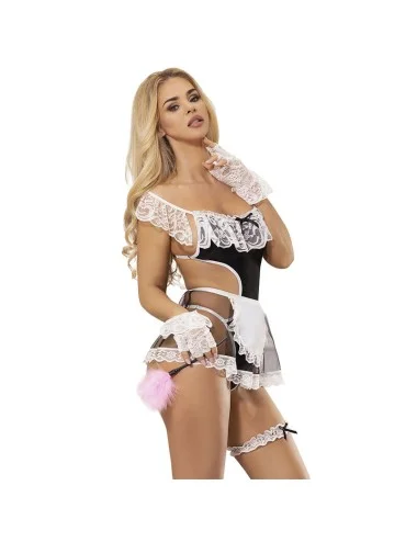 SUBBLIME - 954307 SEXY MAID COSTUME BLACK/WHITE S/M