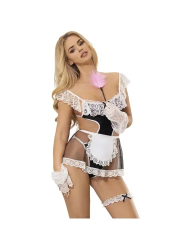 SUBBLIME - 954307 SEXY MAID COSTUME BLACK/WHITE S/M
