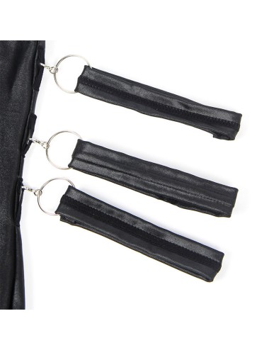 SUBBLIME - 954413 LEATHER BONDAGE BODY BLACK L/XL