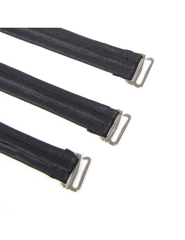 SUBBLIME - 954413 LEATHER BONDAGE BODY BLACK L/XL