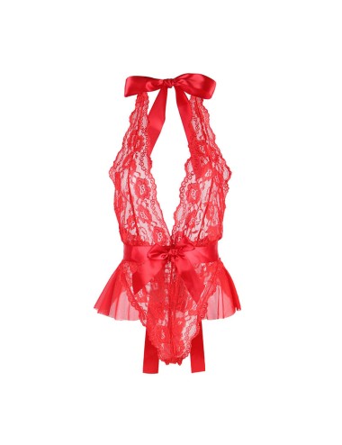 SUBBLIME - 953980 SEXY BODY WITH RUFFLES + BELT RED L/XL