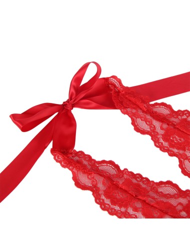SUBBLIME - 953980 SEXY BODY WITH RUFFLES + BELT RED L/XL