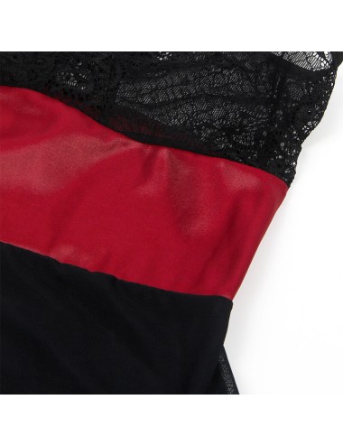 SUBBLIME - 954420 LACE BONDAGE DRESS BLACK S/M