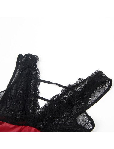 SUBBLIME - 954420 LACE BONDAGE DRESS BLACK S/M